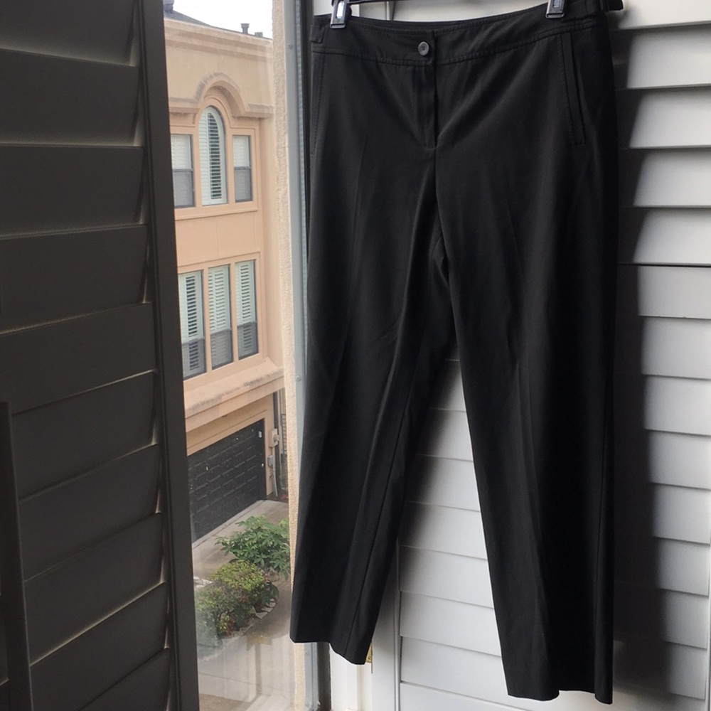 Black Stretch Polyester Viscose Talbots Pants - image 1
